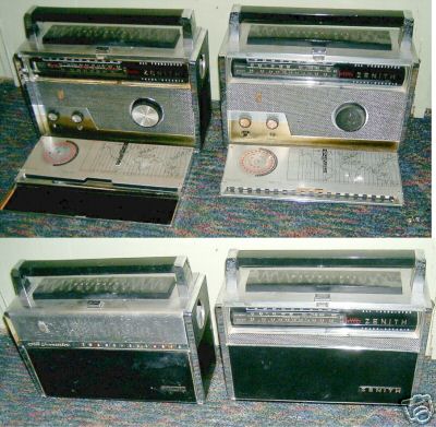 Two zenith royal 1000 d transoceanic shortwave radios